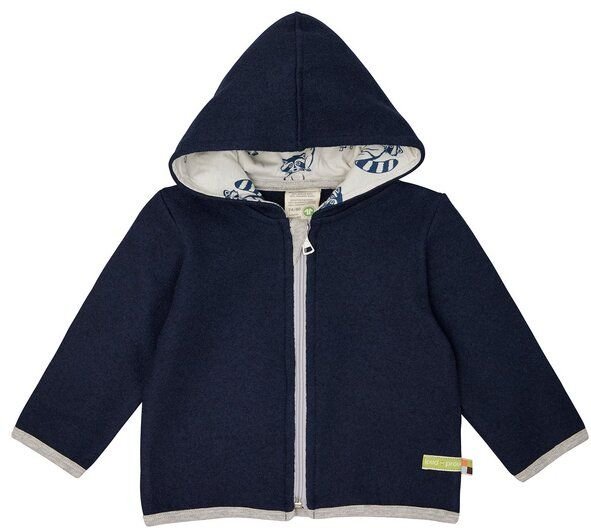 loud + proud Babys & Kinder Jacke Wollwalk, GOTS-zertifiziert