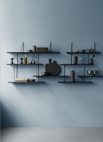 Hausen Wandregal LINK Duo shelf black / black
