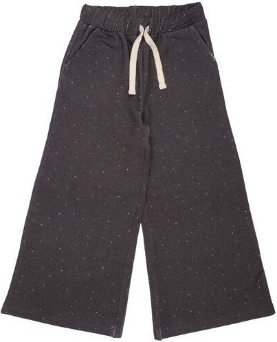 Walkiddy Colorful Dots Bio-Baumwolle Breite Beinhosen Grau - Kinderfreundliche Spielhose GOTS-zertifiziert