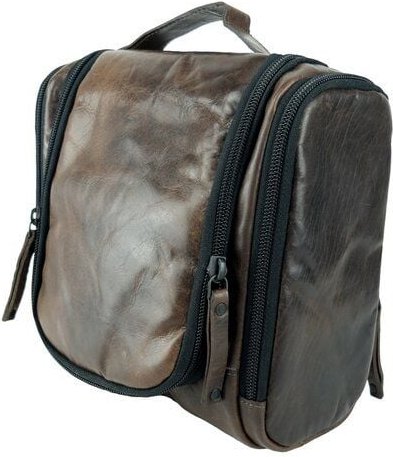manbefair Kulturbeutel Travelbird aus weichem Vintage Leder
