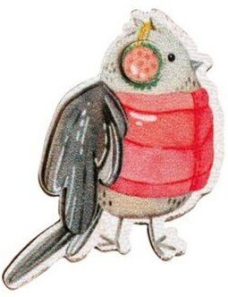 BeWooden Holzbrosche Schwanzmeise by Epipi – handgefertigt mit Vogelmotiv und Holzdetails