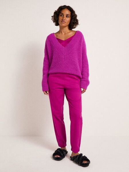 LANIUS Pullover mit V-Ausschnitt aus Alpakawolle