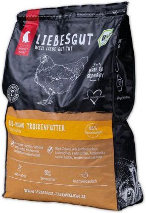 Liebesgut Tiernahrung Hunde Trockenfutter Bio-Huhn 1,5 kg