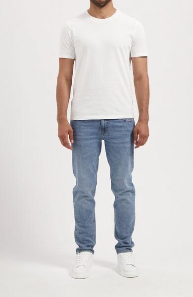 MUD Jeans Herren Jeans "Dunn Low Tapered - Steel Blue"