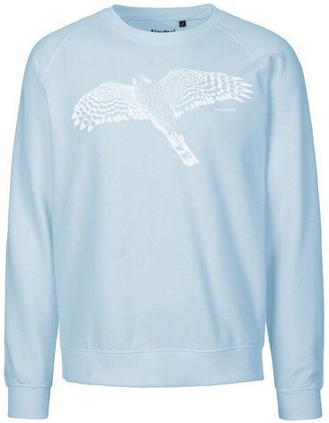 Peaces.bio - handbedruckte Biomode Bio Damen-Sweatshirt Loose Fit Sperber