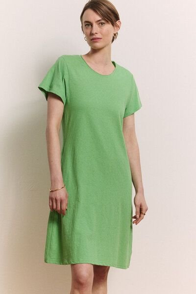 TRANQUILLO Jerseykleid Inoaa aus Biobaumwolle und Leinen ([1040001)