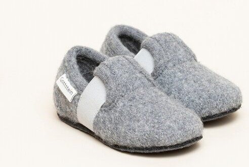 Thumbnail - Gottstein Alpine Runner Kinder-Hausschuh aus 100% Schurwolle - Filzhausschuh für Kinder mit Gummizug & Rutschfester Sohl...