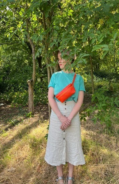 monday market Bauchtasche Luca aus pflanzlich gegerbtem Büffel-Leder