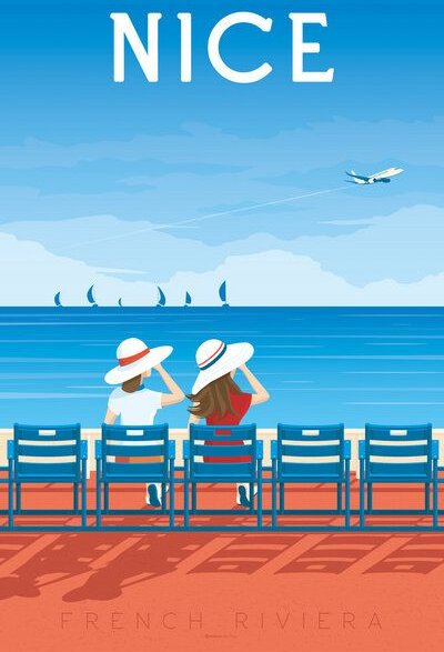 Photocircle Poster / Leinwandbild - Nice Vintage Travel Wandbild