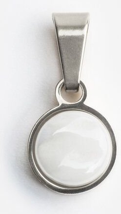 ALEXASCHA Kettenanhänger aus Glas | Mix & Match Charms | Silber