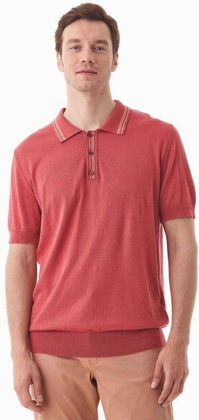 ORGANICATION Strick-Poloshirt aus Bio-Baumwolle
