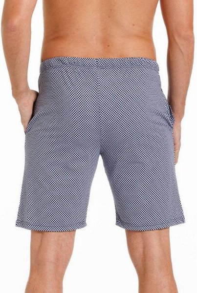 Haasis Bodywear Herren Bermuda Alloverprint mit Seitentaschen, Bio Baumwolle, GOTS zertifiziert