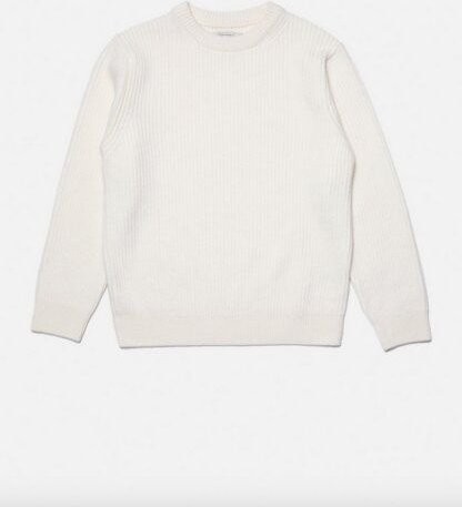 Nudie Jeans Strickpullover - August Rib Wool - aus biologischer Wolle