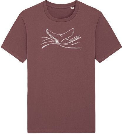 ilovemixtapes Biofaires Walflosse Wal Unisex T-Shirt aus Bio-Baumwolle