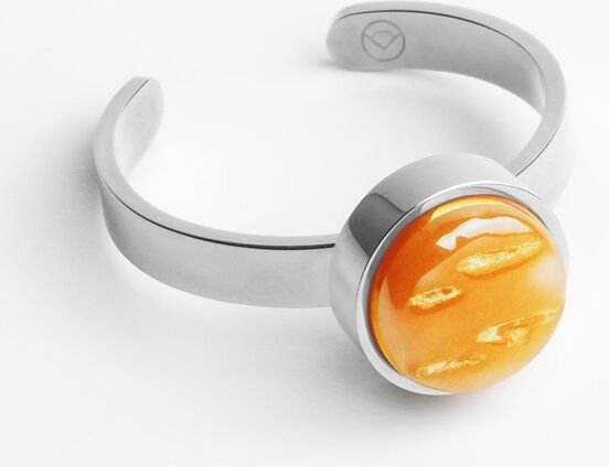 ALEXASCHA Größenverstellbarer Ring mit Stein | Silber