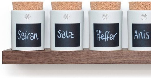 klotzaufklotz Gewürzregal Nussbaum