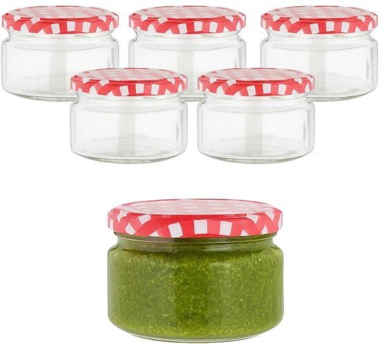 mikken kleine Einmachgläser 250 ml mit Deckel TO82 Marmeladengläser Einkochgläser