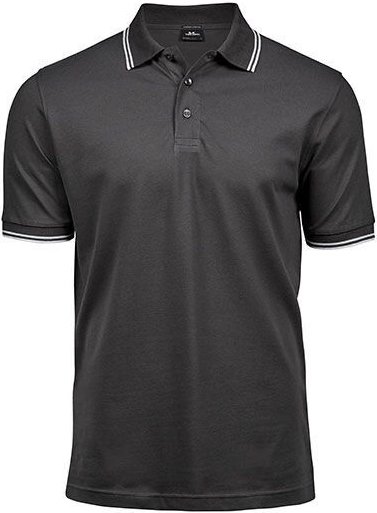 Thumbnail - TeeJays Herren Men Stretch Polo Shirt Kurzarm Zweifarbig