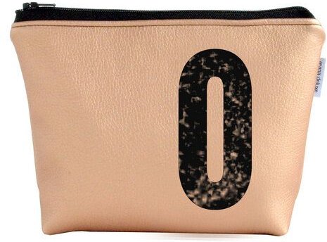 renna deluxe Kulturtasche und Kosmetiktasche personalisiert mit Monogramm - KUPFER