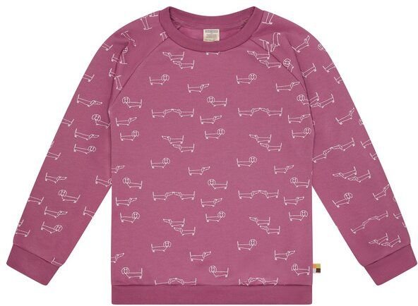 loud + proud Kinder Sweatshirt mit Alloverdruck, GOTS-zertifiziert