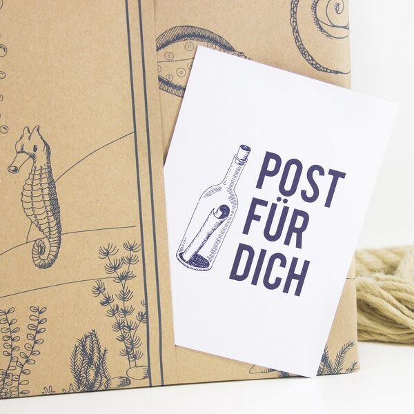 Bow & Hummingbird Postkarte Post für Dich