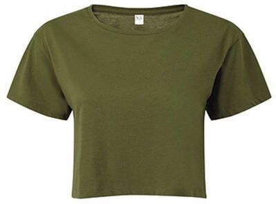 TriDri® Damen T-Shirt Cropped Bauchfrei kurz