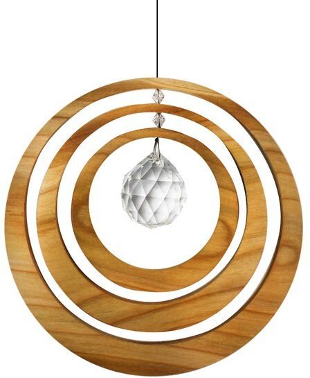 Mitienda Shop Exzentrik Fensterkristall | Fensterdeko aus Holz