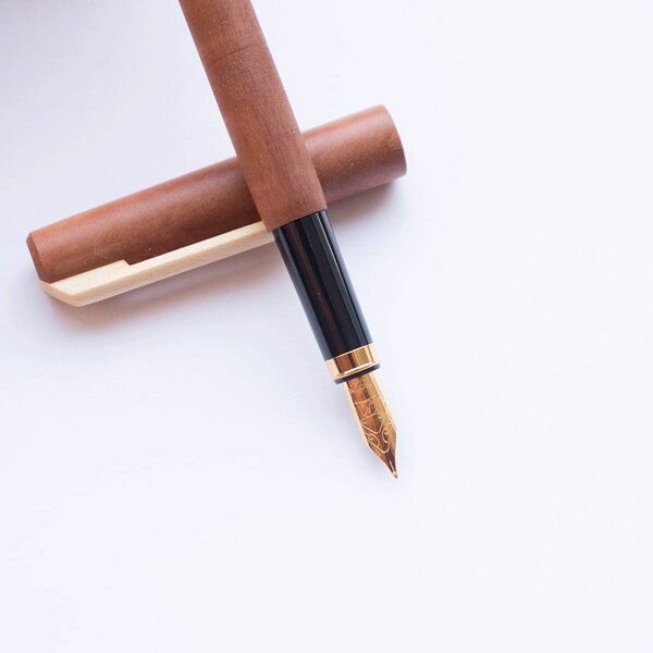 4betterdays Füller mit wiederbefüllbaren Konverter aus Holz - Handarbeit aus Deutschland