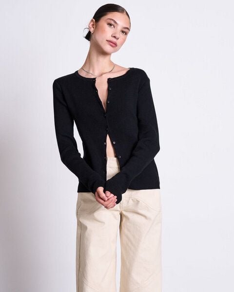 Thumbnail - JAN N JUNE CREWNECK CARDIGAN AUS BAUMWOLLE GLIMT GOTS