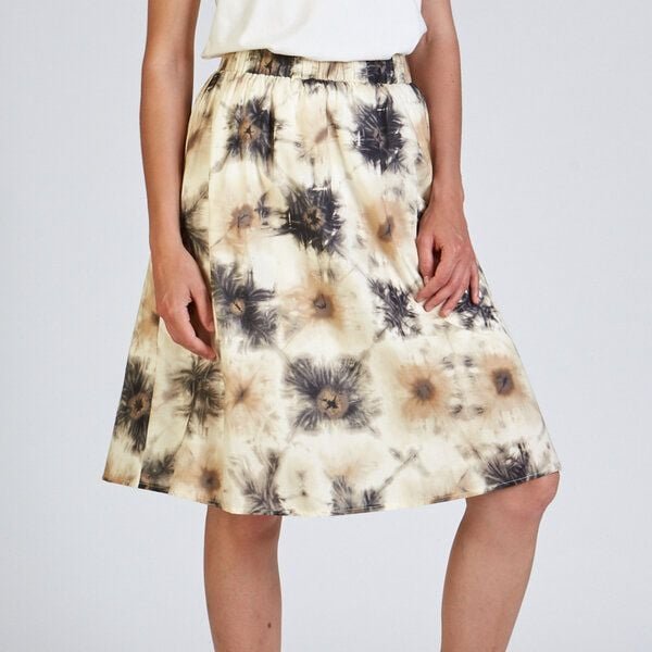 stoffbruch Rock REA aus Bio-Baumwolle mit Batik Print