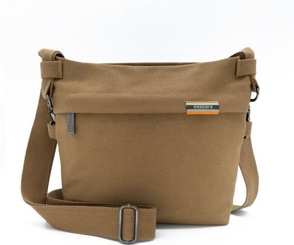 seasara Tasche Umhängetasche aus Bio-Baumwolle (Canvas), navy blue oder camel