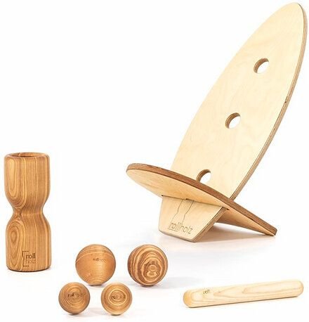 rollholz Balance Board Set groß | FSC | Hergestellt im Schwarzwald