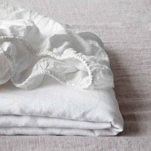 Linentales Spannbettlaken - Stonewashed Leinen - 100% aus Europa