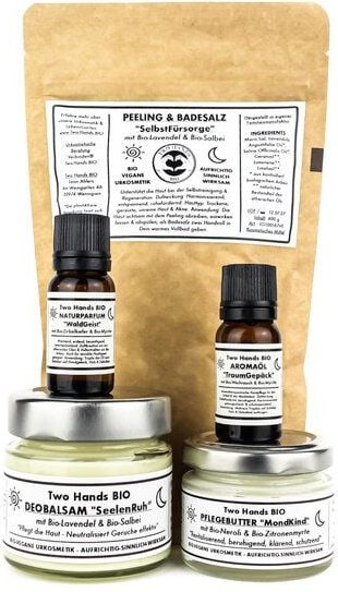 Two Hands BIO Aromatherapie-Set „TiefenEntspannung“ - Bio-Vegane Urkosmetik