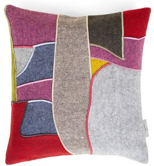 nahtur-design Dekokissen "zero-waste" aus kuscheliger Schurwolle | Unikate