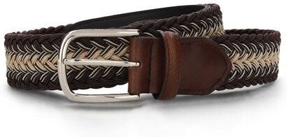 Nae Vegan Shoes NAE Aran Brown Veganer Herren Flechtgürtel