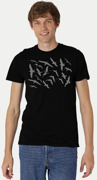 Peaces.bio - handbedruckte Biomode Fit T-Shirt Möwen Herren