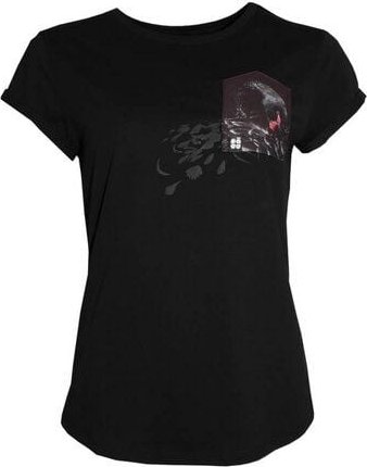 Thumbnail - FÄDD Damen T-Shirt Rundhals aus Bio-Baumwolle "Schwarzes Schwan BT" Schwarz