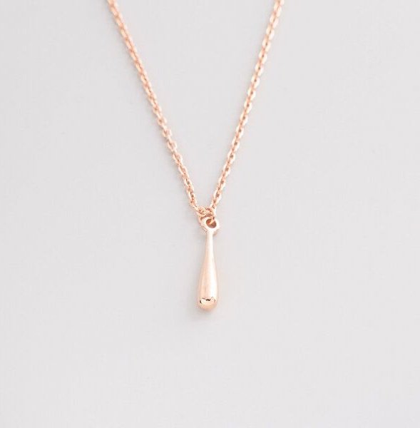 fejn jewelry Kette 'drop' mit Tropfenanhänger