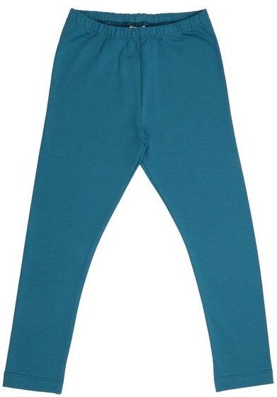 Kinder Leggings GOTS zertifiziert, petrolblau „Blue Coral“, Bio-Baumwolle, weich & elastisch – Walkiddy