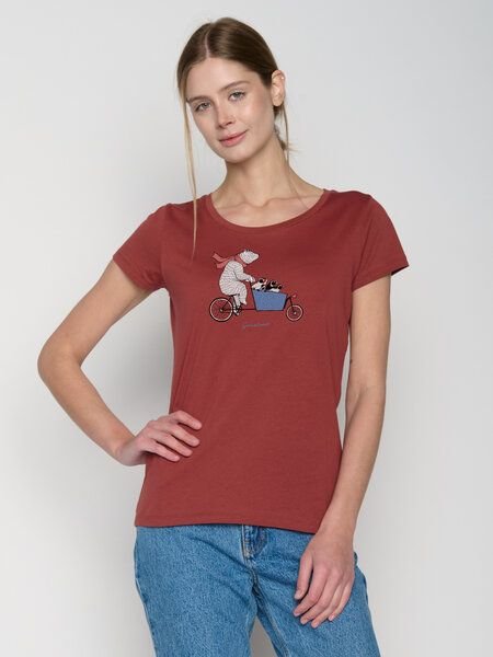 GREENBOMB Bike Cargo Family Loves - Lässiges T-Shirt aus Bio-Baumwolle / hochwertiger Print / GOTS / Fair & Vegan