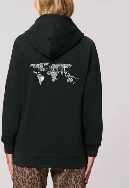 Human Family Bio Unisex Hoodie - "Shelter - Protect our Planet"
