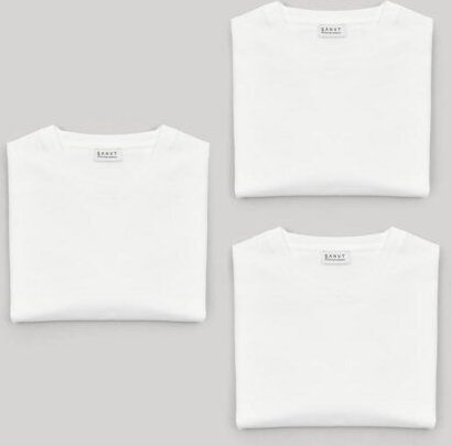 SANVT Das Perfekte T-Shirt - Weiss (3 Pack)