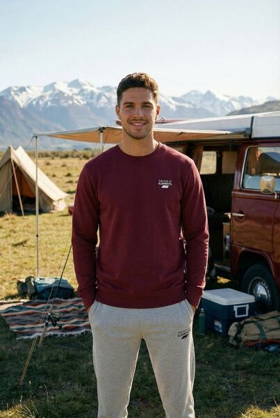 THE FACE OF ELEMENTS ELEMENT - REGULAR FIT SWEATSHIRT AUS 100% BIO-BAUMWOLLE