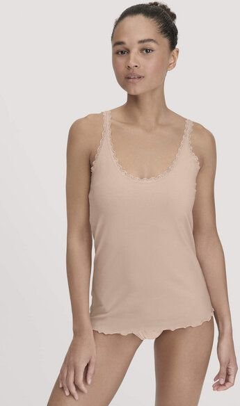 hessnatur Tanktop COTTON FEELING LACE aus Bio-Baumwolle