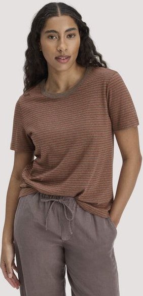 hessnatur Streifen T-Shirt Relaxed aus Leinen mit reiner Bio-Baumwolle