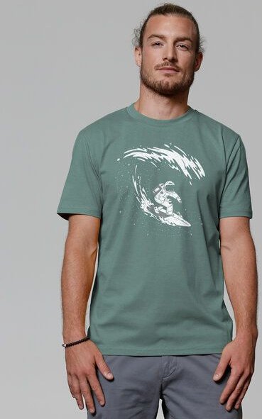 watapparel T-Shirt Unisex Surfing Spaceman