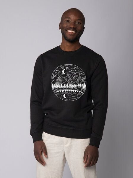 watapparel Sweatshirt Unisex Mountains by night