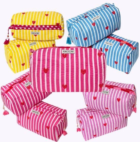 KIKOONI handgefertigte Kosmetiktasche "LOVE EDITION"