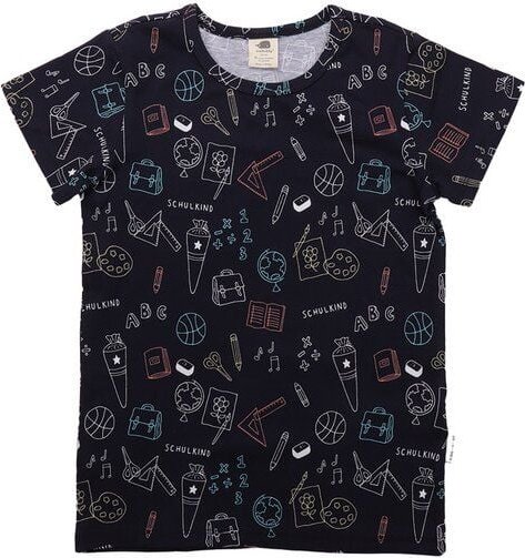 Walkiddy Back to School - Bio-Baumwolle T-Shirt Blau - Nachhaltig & GOTS-Zertifiziert